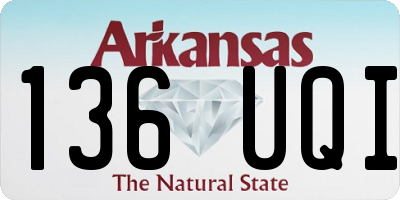 AR license plate 136UQI