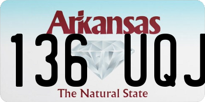 AR license plate 136UQJ