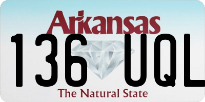 AR license plate 136UQL