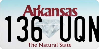 AR license plate 136UQN