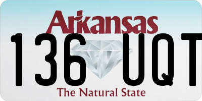 AR license plate 136UQT