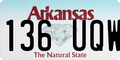 AR license plate 136UQW