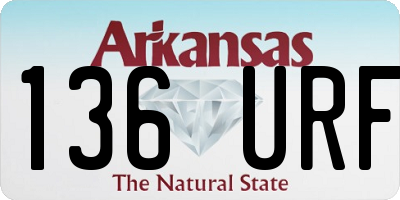 AR license plate 136URF