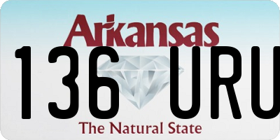 AR license plate 136URU