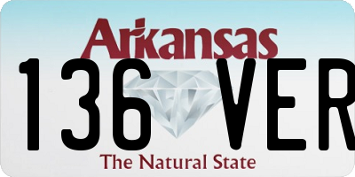 AR license plate 136VER