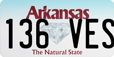 AR license plate 136VES
