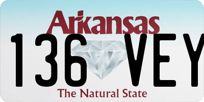 AR license plate 136VEY