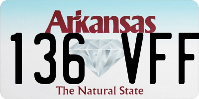 AR license plate 136VFF