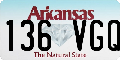 AR license plate 136VGQ