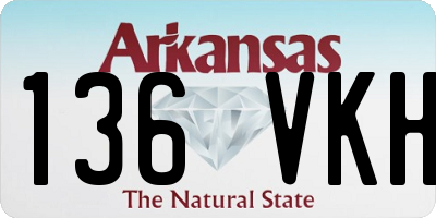 AR license plate 136VKH