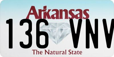 AR license plate 136VNV