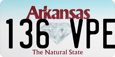 AR license plate 136VPE