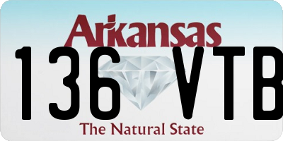 AR license plate 136VTB