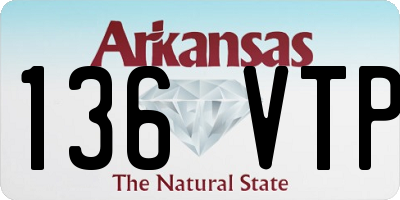 AR license plate 136VTP