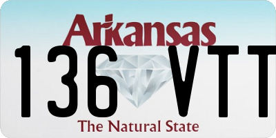 AR license plate 136VTT