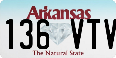 AR license plate 136VTV
