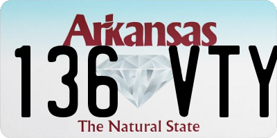 AR license plate 136VTY
