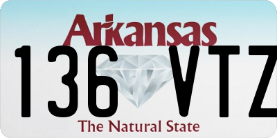 AR license plate 136VTZ