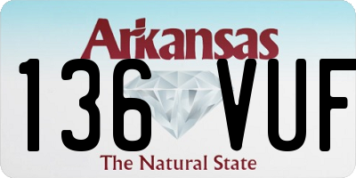 AR license plate 136VUF