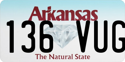 AR license plate 136VUG
