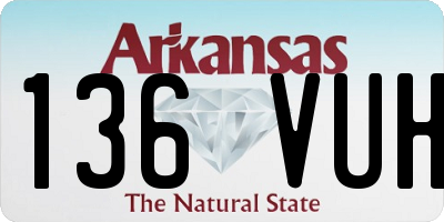 AR license plate 136VUH
