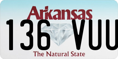 AR license plate 136VUU