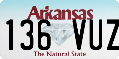 AR license plate 136VUZ