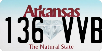 AR license plate 136VVB