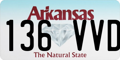 AR license plate 136VVD
