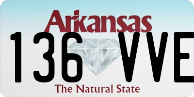 AR license plate 136VVE