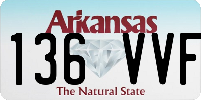 AR license plate 136VVF