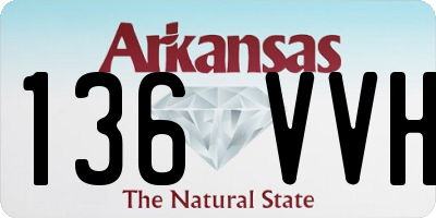 AR license plate 136VVH