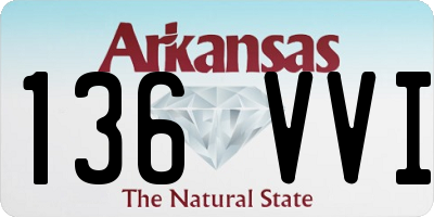 AR license plate 136VVI