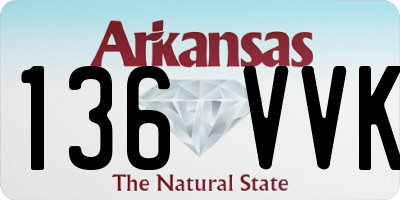 AR license plate 136VVK
