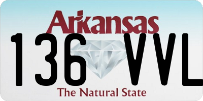 AR license plate 136VVL