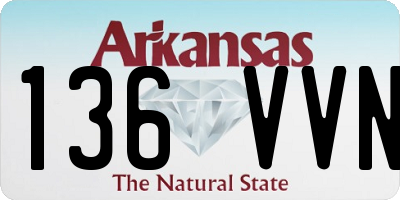 AR license plate 136VVN