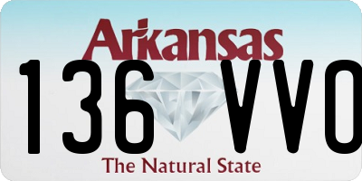 AR license plate 136VVO