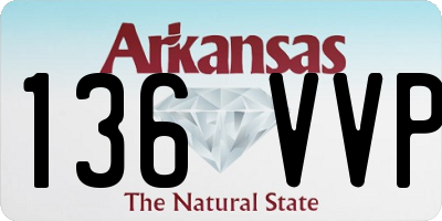 AR license plate 136VVP