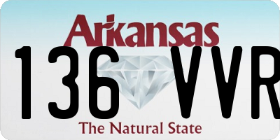 AR license plate 136VVR