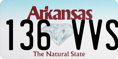 AR license plate 136VVS