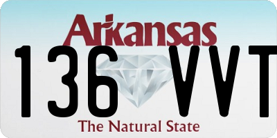 AR license plate 136VVT