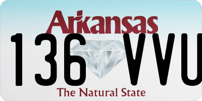AR license plate 136VVU