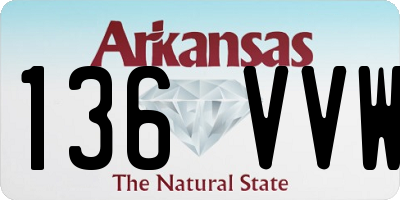 AR license plate 136VVW
