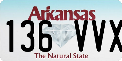 AR license plate 136VVX