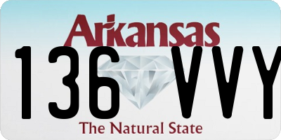 AR license plate 136VVY
