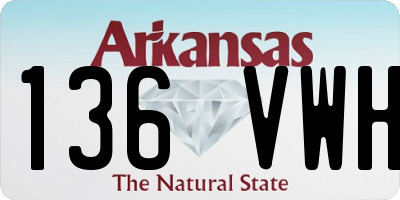 AR license plate 136VWH