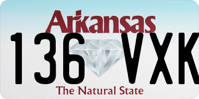 AR license plate 136VXK