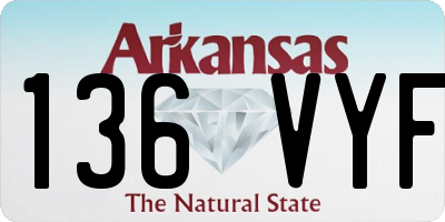 AR license plate 136VYF