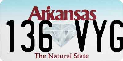 AR license plate 136VYG