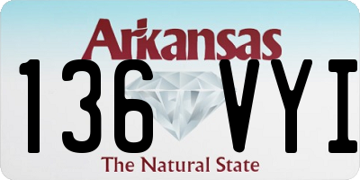 AR license plate 136VYI